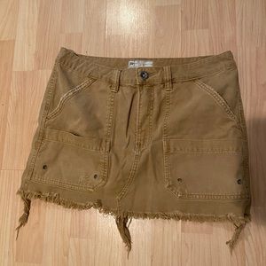 Free People Utility Mini Skirt